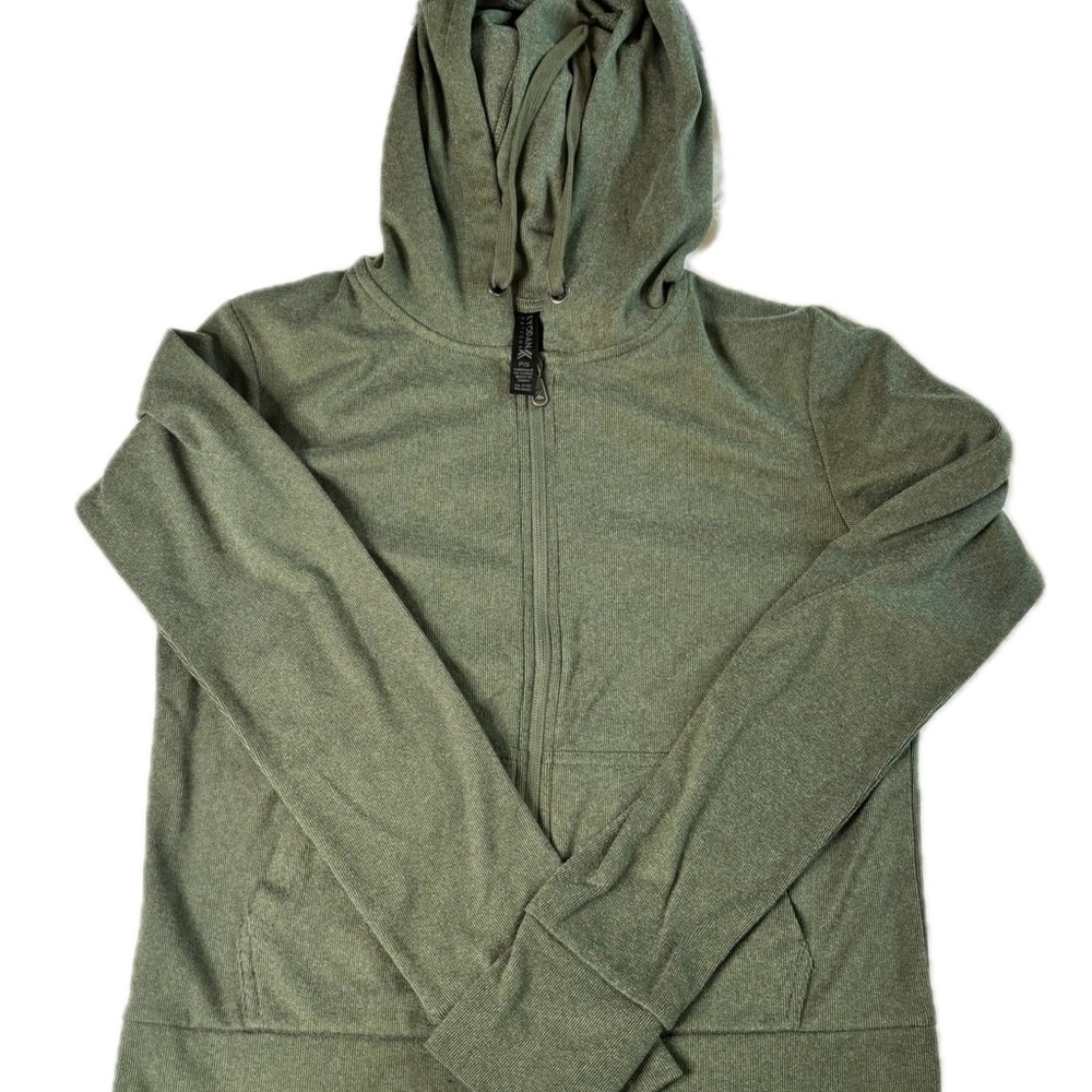 KYODAN OUTDOOR Women’s Army Green Zip Up Sweater Size Small Petite.